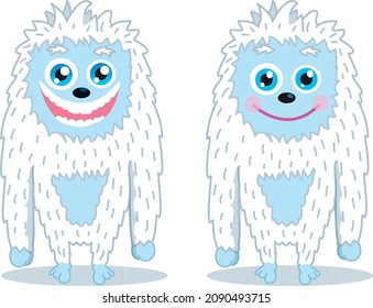 Cute teenage yeti vector illustration