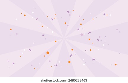 Cute template with confetti background design.