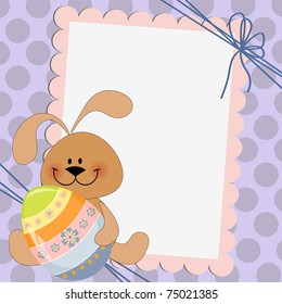 Cute template for Easter greetings card (EPS10)
