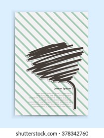 Cute Template and modern creative card. Hipster textures and shapes. Retro patterns for Poster, Flyer and Banner Design.