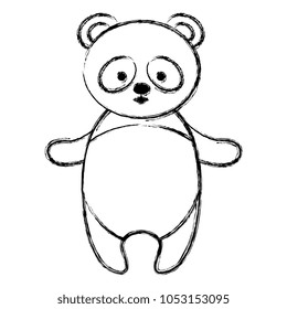 cute and tender bear panda