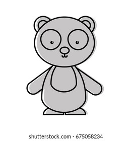 cute and tender bear panda