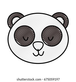 cute and tender bear panda