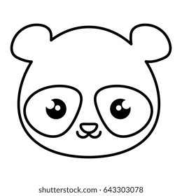 cute and tender bear panda kawaii style