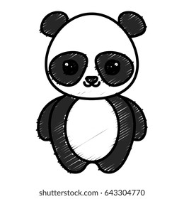 cute and tender bear panda kawaii style