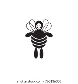 cute and tender bee toy icon. Toy element icon. Premium quality graphic design icon. Baby Signs, outline symbols collection icon for websites, web design, mobile app on white background