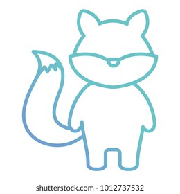 cute and tender fox character