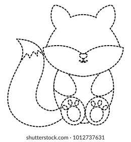 cute and tender fox character