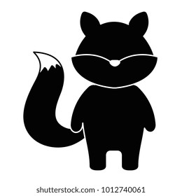 cute and tender fox character