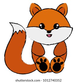 cute and tender fox character