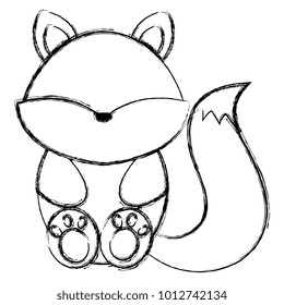 cute and tender fox character