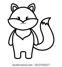 cute and tender fox character