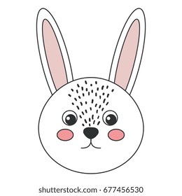 Cute Tender Rabbit Stock Vector (Royalty Free) 677456530 | Shutterstock