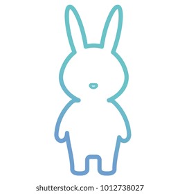 cute and tender rabbit character