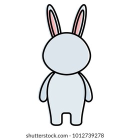 cute and tender rabbit character