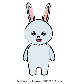 cute and tender rabbit character