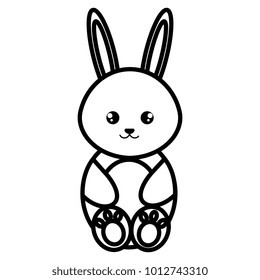 cute and tender rabbit character