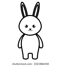cute and tender rabbit character