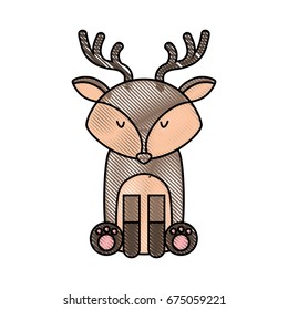 cute and tender reindeer
