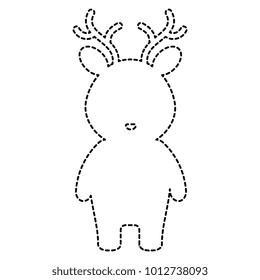 cute and tender reindeer character