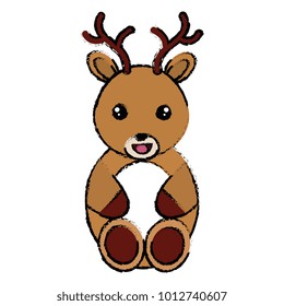 cute and tender reindeer character
