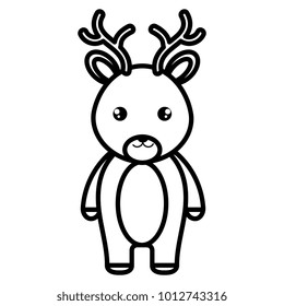 cute and tender reindeer character