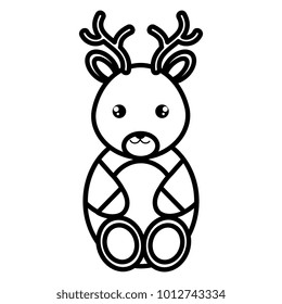 cute and tender reindeer character