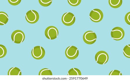Cute tennis balls pattern background vector design