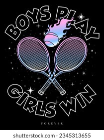 cute tennis graphic for t shirt

