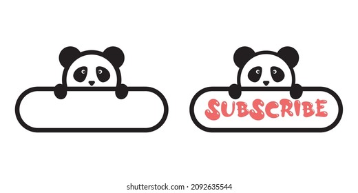 a cute text box holding an animal and a text box that says "SUBSCRIBE"