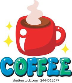 Cute text sticker message illsutration. Colorful positive quotes text. Cute sticker with faces and text.