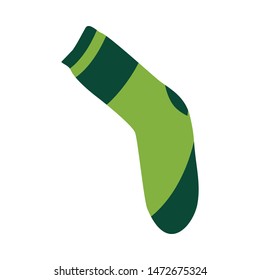 Cute textile green lime sock for man or kids