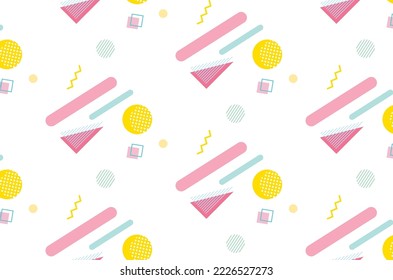 Cute textile pattern geometric pattern background
