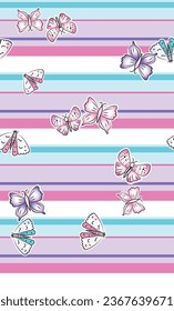 CUTE TEXTURE BUTERFLY GIRL FREE