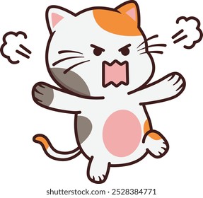 Cute That Angry Cat Illustration