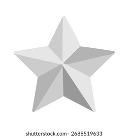 Lindo material de ilustración de estrella tridimensional