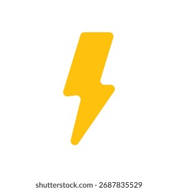 cute thunder flat design element 
