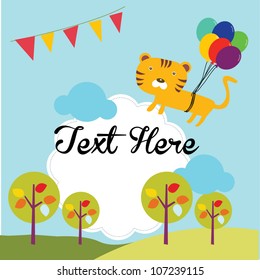 cute tiger card