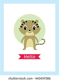 cute tiger card