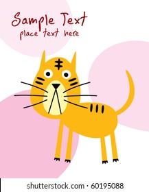cute tiger card