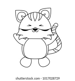Cute tiger cartoon
