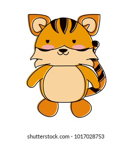 Cute tiger cartoon