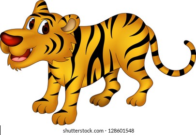 cute tiger cartoon