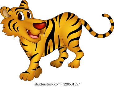 cute tiger cartoon