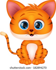 Cute tiger cartoon 
