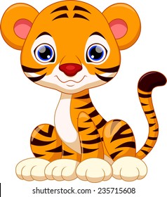 Cute tiger cartoon