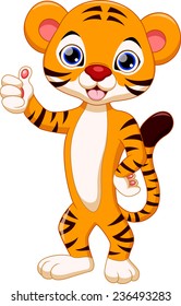 Cute tiger cartoon 