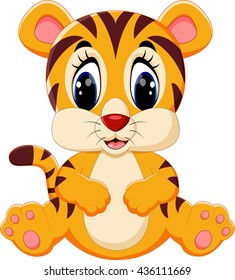 Cute tiger cartoon