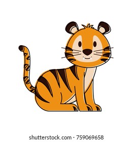 Cute tiger cartoon