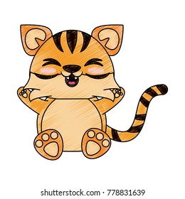 Cute tiger cartoon